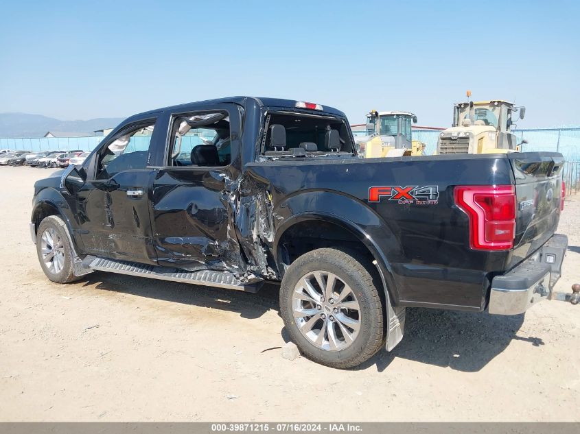 1FTEW1EF1HFC22157 2017 Ford F-150 Lariat