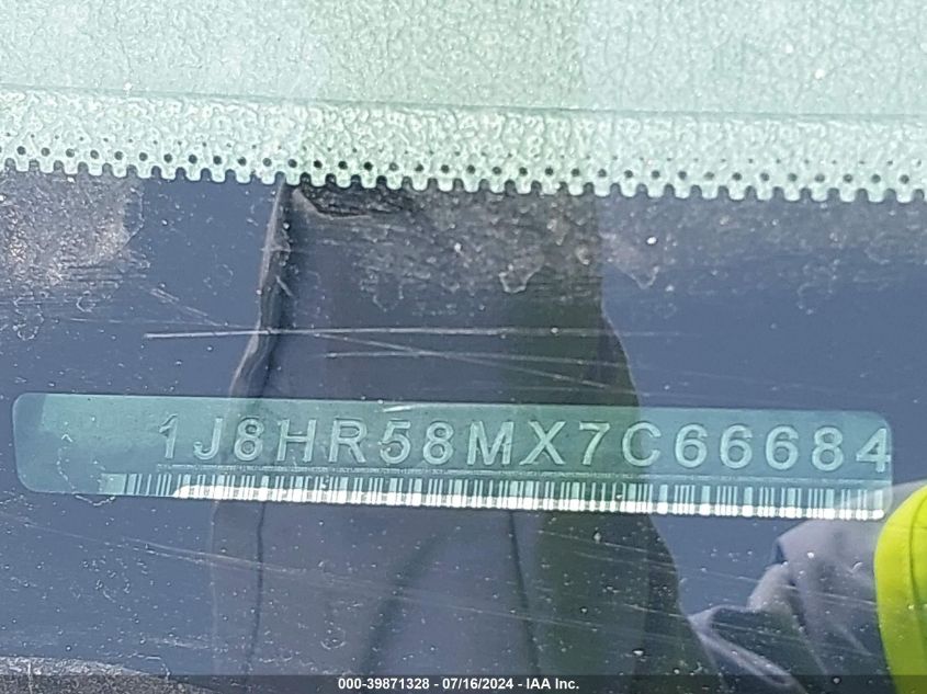 2007 Jeep Grand Cherokee Limited VIN: 1J8HR58MX7C666846 Lot: 39871328