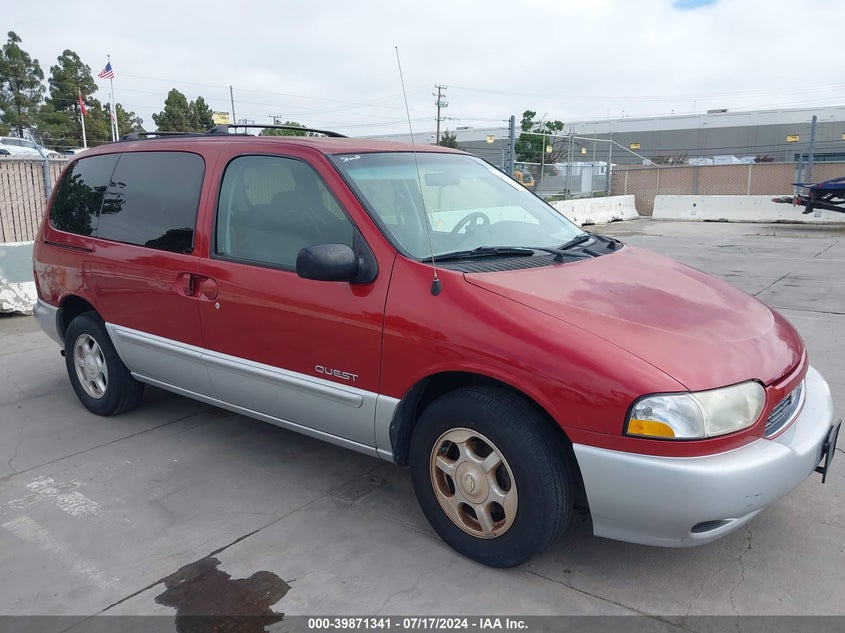 2000 Nissan Quest Gle/Gxe/Se-Cloth/Se-Leather VIN: 4N2XN11T0YD818182 Lot: 39871341