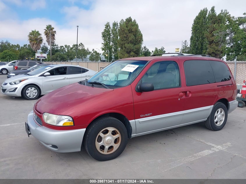 2000 Nissan Quest Gle/Gxe/Se-Cloth/Se-Leather VIN: 4N2XN11T0YD818182 Lot: 39871341