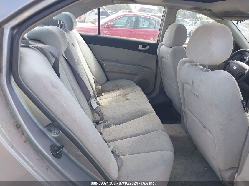 2006 Hyundai Sonata Gls/Lx VIN: 5NPEU46F06H020631 Lot: 39871383