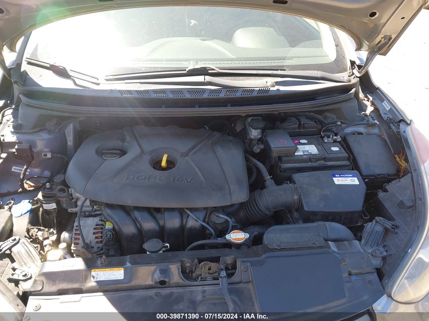 2012 Hyundai Elantra Limited (Ulsan Plant) VIN: KMHDH4AEXCU194640 Lot: 39871390