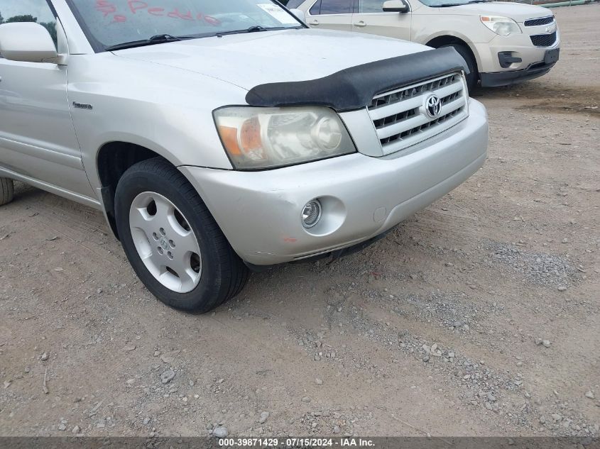 2006 Toyota Highlander Limited V6 VIN: JTEDP21A360106074 Lot: 39871429