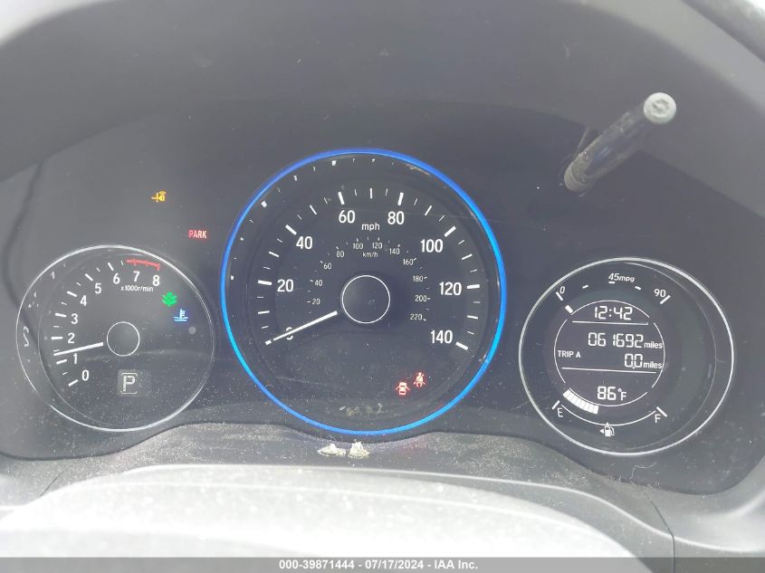 2016 Honda Hr-V Ex VIN: 3CZRU6H5XGM705937 Lot: 39871444