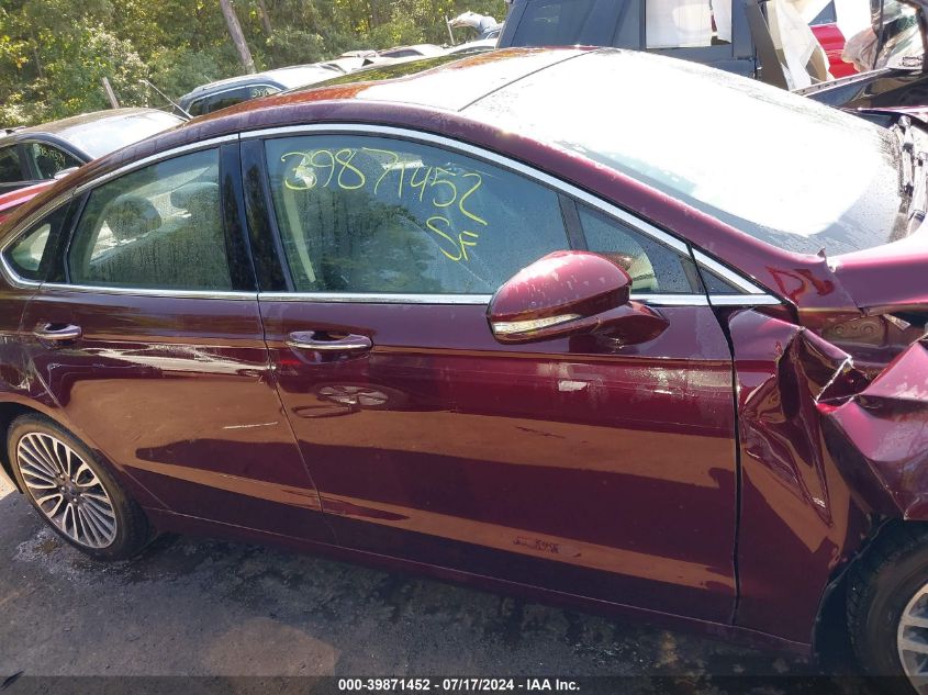 2017 Ford Fusion Titanium VIN: 3FA6P0K91HR270809 Lot: 39871452