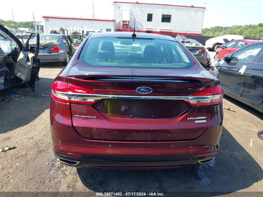 2017 Ford Fusion Titanium VIN: 3FA6P0K91HR270809 Lot: 39871452