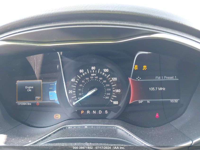 2017 Ford Fusion Titanium VIN: 3FA6P0K91HR270809 Lot: 39871452