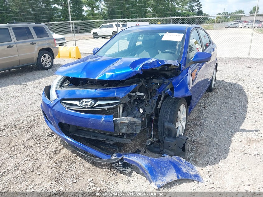 2012 Hyundai Accent Gls VIN: KMHCU4AE2CU139025 Lot: 39871475