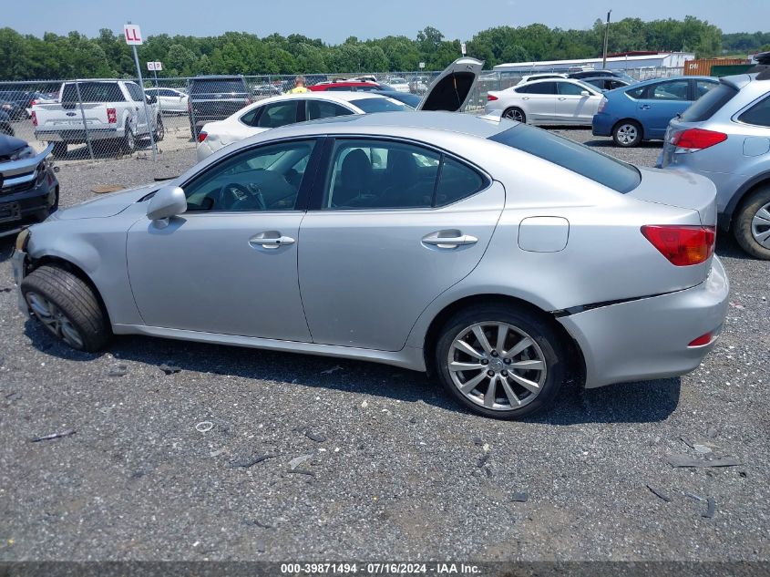 2007 Lexus Is 250 VIN: JTHCK262772013692 Lot: 39871494