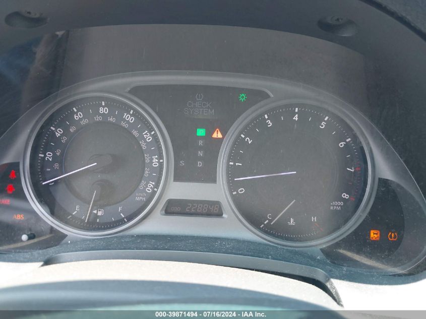 2007 Lexus Is 250 VIN: JTHCK262772013692 Lot: 39871494