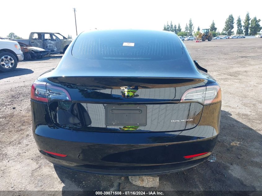 2020 Tesla Model 3 Long Range Dual Motor All-Wheel Drive VIN: 5YJ3E1EB3LF636660 Lot: 39871508