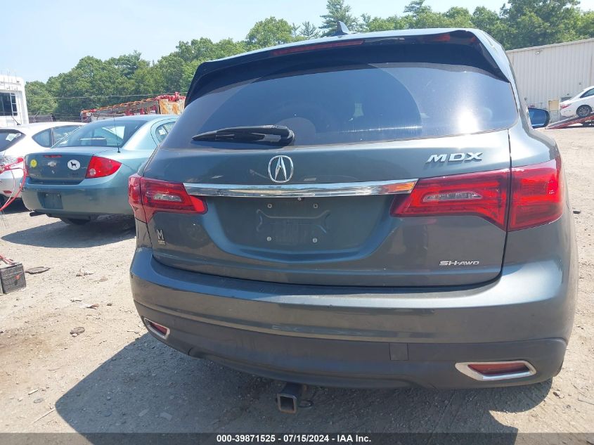 2015 Acura Mdx Technology Package VIN: 5FRYD4H44FB018614 Lot: 39871525