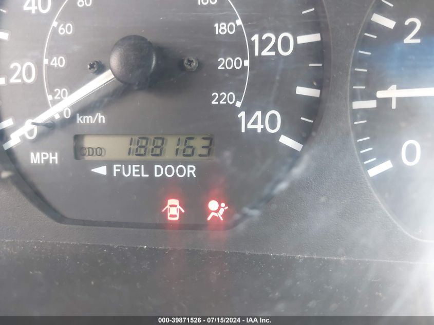 2000 Toyota Camry Le VIN: JT2BG22K2Y0441230 Lot: 39871526