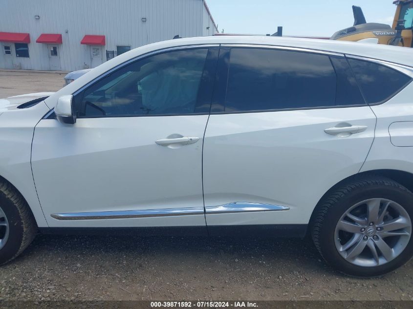 2019 Acura Rdx Advance Package VIN: 5J8TC1H70KL017928 Lot: 39871592