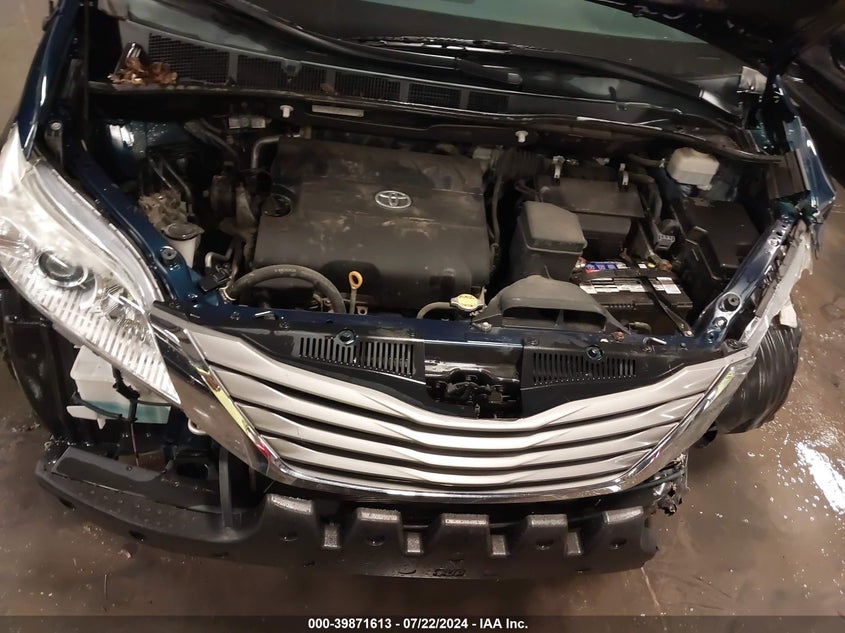 2012 Toyota Sienna Xle V6 8 Passenger VIN: 5TDYK3DC9CS254620 Lot: 39871613