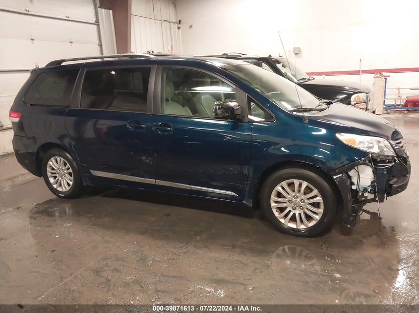 2012 Toyota Sienna Xle V6 8 Passenger VIN: 5TDYK3DC9CS254620 Lot: 39871613