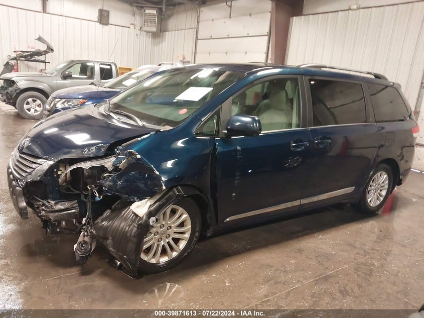 2012 Toyota Sienna Xle V6 8 Passenger VIN: 5TDYK3DC9CS254620 Lot: 39871613