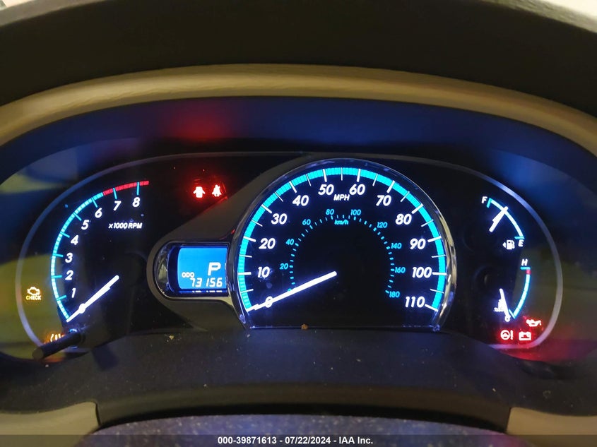 2012 Toyota Sienna Xle V6 8 Passenger VIN: 5TDYK3DC9CS254620 Lot: 39871613