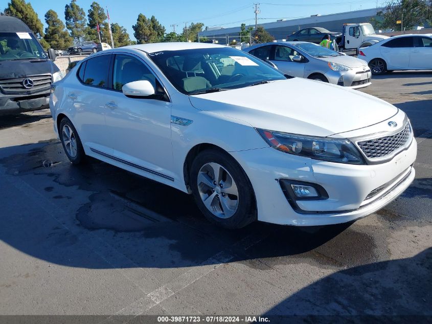 2015 Kia Optima Hybrid VIN: KNAGM4AD1F5080297 Lot: 39871723