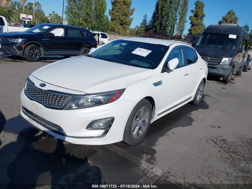 2015 Kia Optima Hybrid VIN: KNAGM4AD1F5080297 Lot: 39871723