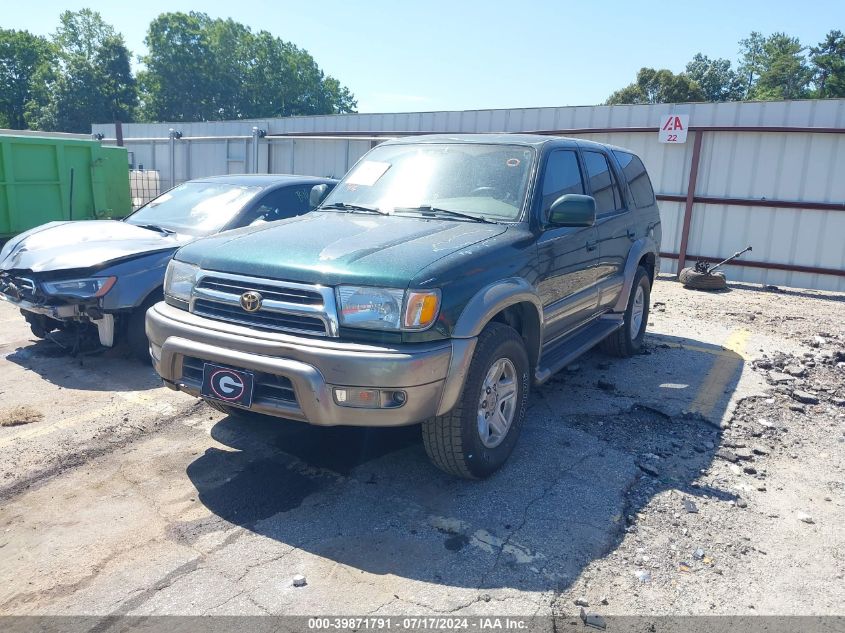 2000 Toyota 4Runner Limited V6 VIN: JT3GN87R3Y0140367 Lot: 39871791