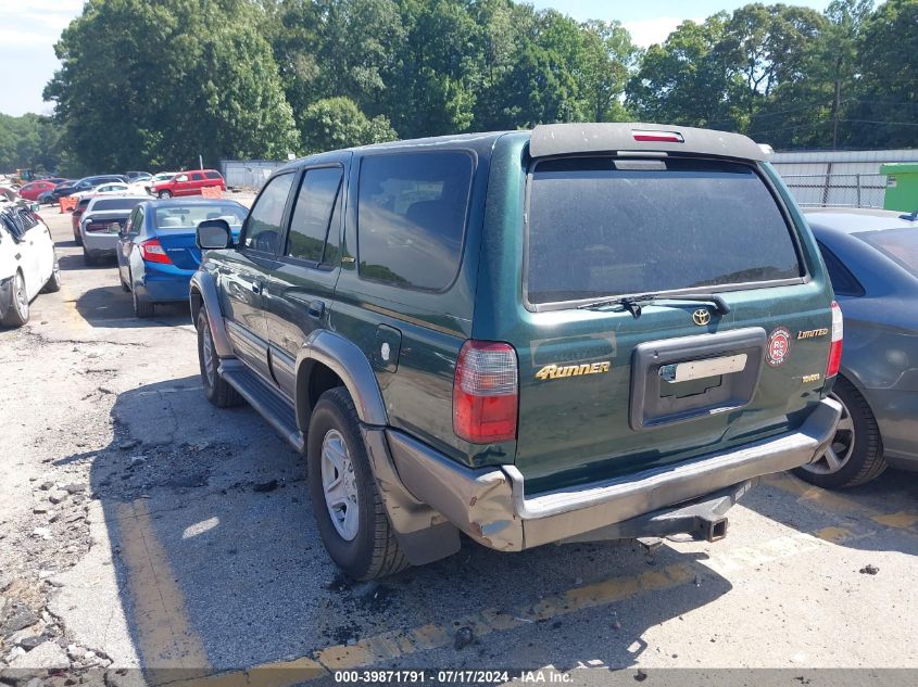 2000 Toyota 4Runner Limited V6 VIN: JT3GN87R3Y0140367 Lot: 39871791