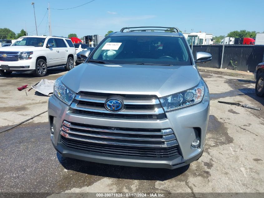 2019 Toyota Highlander Hybrid Limited Platinum VIN: 5TDDGRFH1KS063770 Lot: 39871825