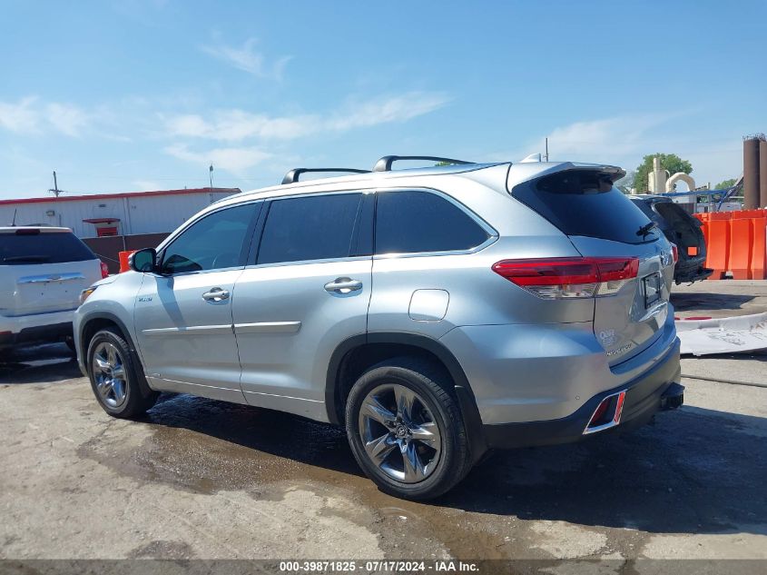 2019 Toyota Highlander Hybrid Limited Platinum VIN: 5TDDGRFH1KS063770 Lot: 39871825