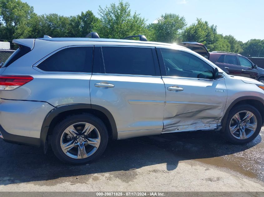 2019 Toyota Highlander Hybrid Limited Platinum VIN: 5TDDGRFH1KS063770 Lot: 39871825