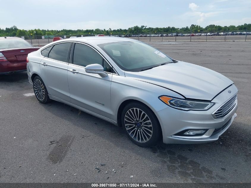 2018 Ford Fusion Hybrid Titanium VIN: 3FA6P0RU4JR219045 Lot: 39871850