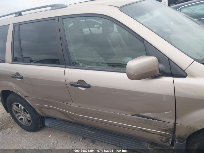 2004 Honda Pilot Exl VIN: 2HKYF18514H569620 Lot: 39871894