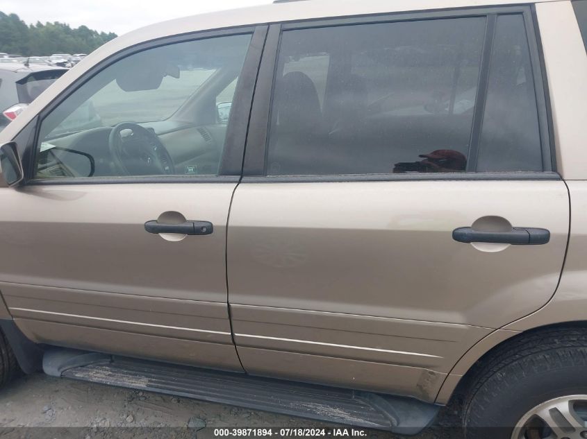 2004 Honda Pilot Exl VIN: 2HKYF18514H569620 Lot: 39871894