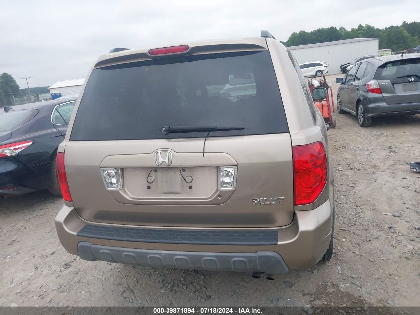 2004 Honda Pilot Exl VIN: 2HKYF18514H569620 Lot: 39871894