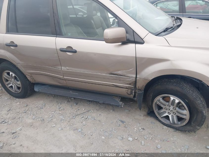 2004 Honda Pilot Exl VIN: 2HKYF18514H569620 Lot: 39871894