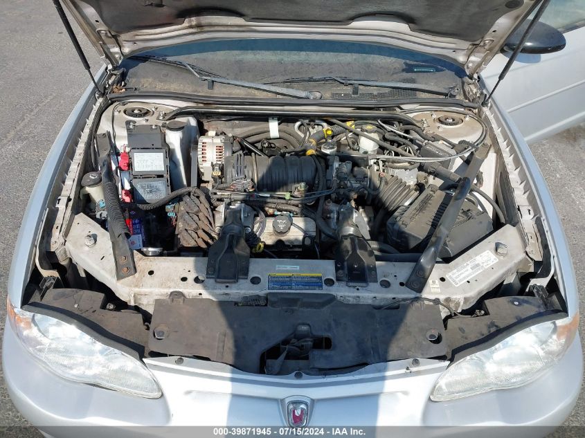 2003 Chevrolet Monte Carlo Ss VIN: 2G1WX12K839427911 Lot: 39871945