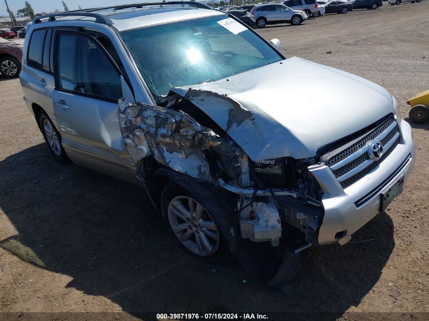 2006 Toyota Highlander Hybrid Limited V6 VIN: JTEDW21A460015804 Lot: 39871976