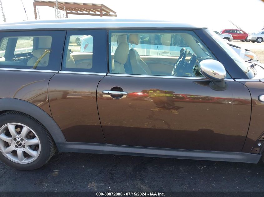 2009 Mini Cooper S Clubman VIN: WMWMM33519TP91341 Lot: 39872085