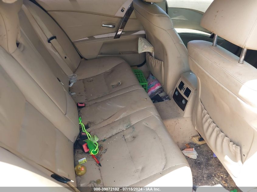 2005 BMW 530I VIN: WBANA73555CR60937 Lot: 39872102