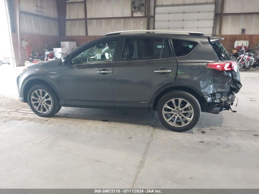 2016 Toyota Rav4 Hybrid Limited VIN: JTMDJREV1GD056894 Lot: 39872110