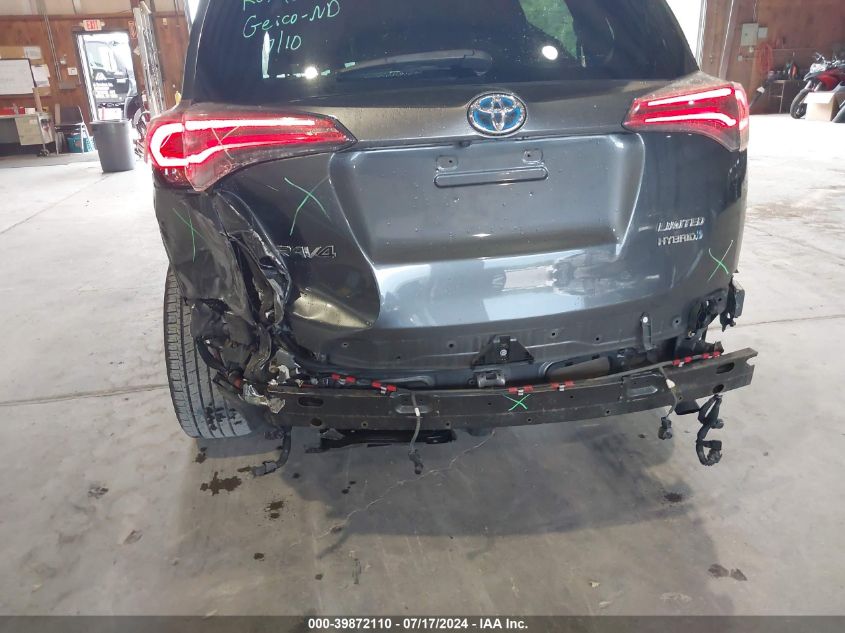2016 Toyota Rav4 Hybrid Limited VIN: JTMDJREV1GD056894 Lot: 39872110