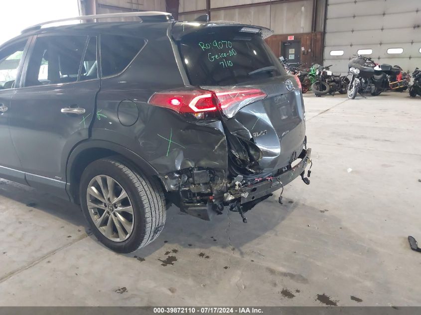 2016 Toyota Rav4 Hybrid Limited VIN: JTMDJREV1GD056894 Lot: 39872110