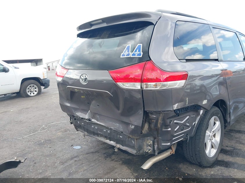 2013 Toyota Sienna Le V6 8 Passenger VIN: 5TDKK3DC3DS284011 Lot: 39872124