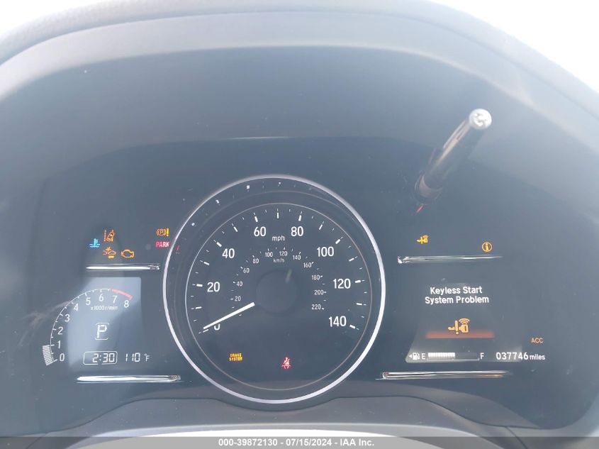 2022 Honda Hr-V 2Wd Ex-L VIN: 3CZRU5H77NM715639 Lot: 39872130