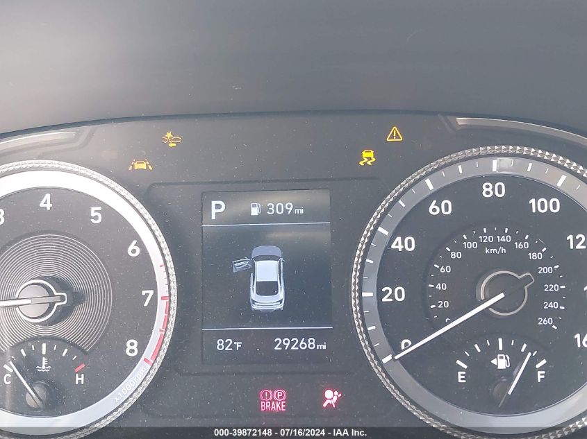 2022 Hyundai Sonata Se VIN: KMHL24JA7NA245848 Lot: 39872148