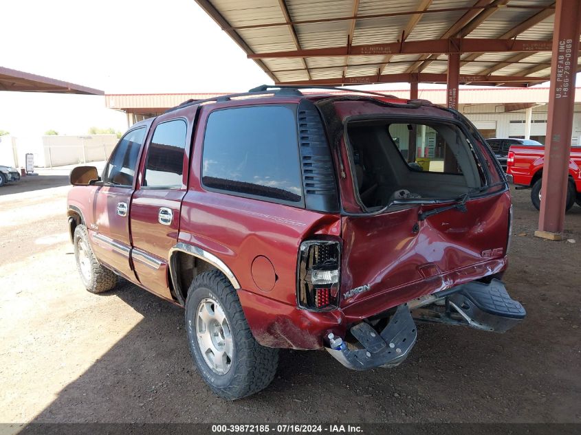 2003 GMC Yukon Slt VIN: 1GKEK13Z03R142207 Lot: 39872185