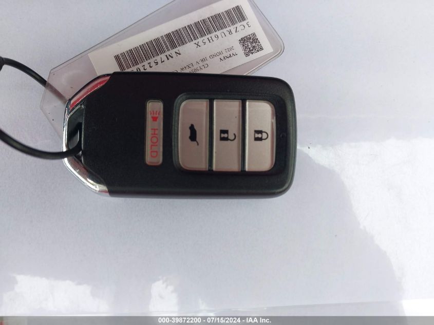 2022 HONDA HR-V EX - 3CZRU6H5XNM752205