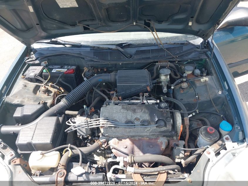 1998 Honda Civic Dx VIN: 2HGEJ6526WH576942 Lot: 39872228