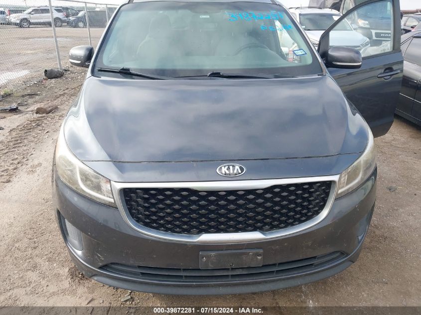 2016 Kia Sedona Lx VIN: KNDMB5C13G6103482 Lot: 39872281