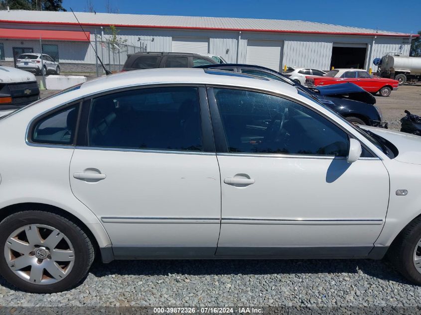 2003 Volkswagen Passat Glx VIN: WVWRH63B53P053658 Lot: 39872326