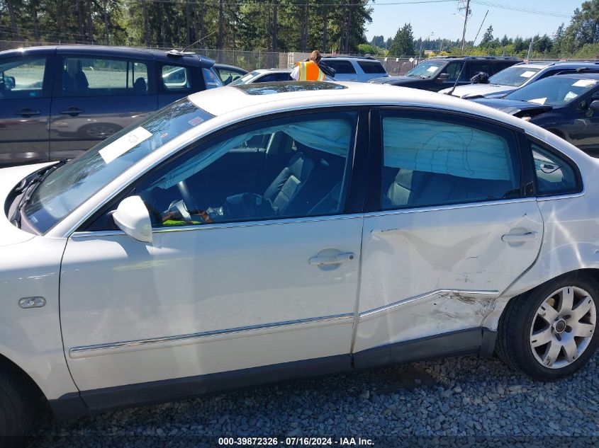 2003 Volkswagen Passat Glx VIN: WVWRH63B53P053658 Lot: 39872326